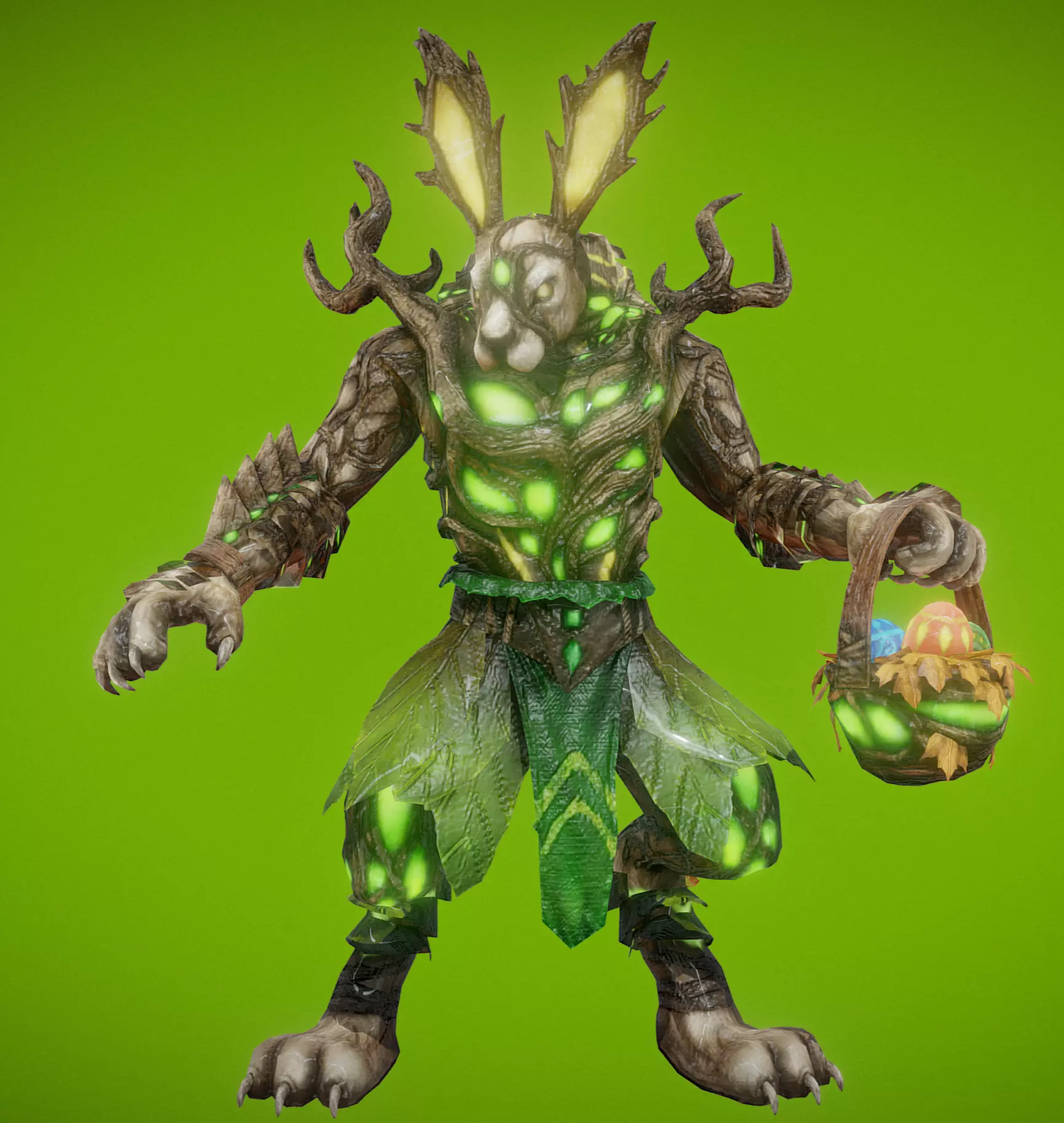 beaster bunny  Low-poly 3D model_0