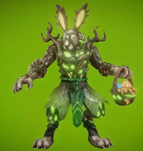 beaster bunny  Low-poly 3D model beaster bunny  Low-poly 3D model