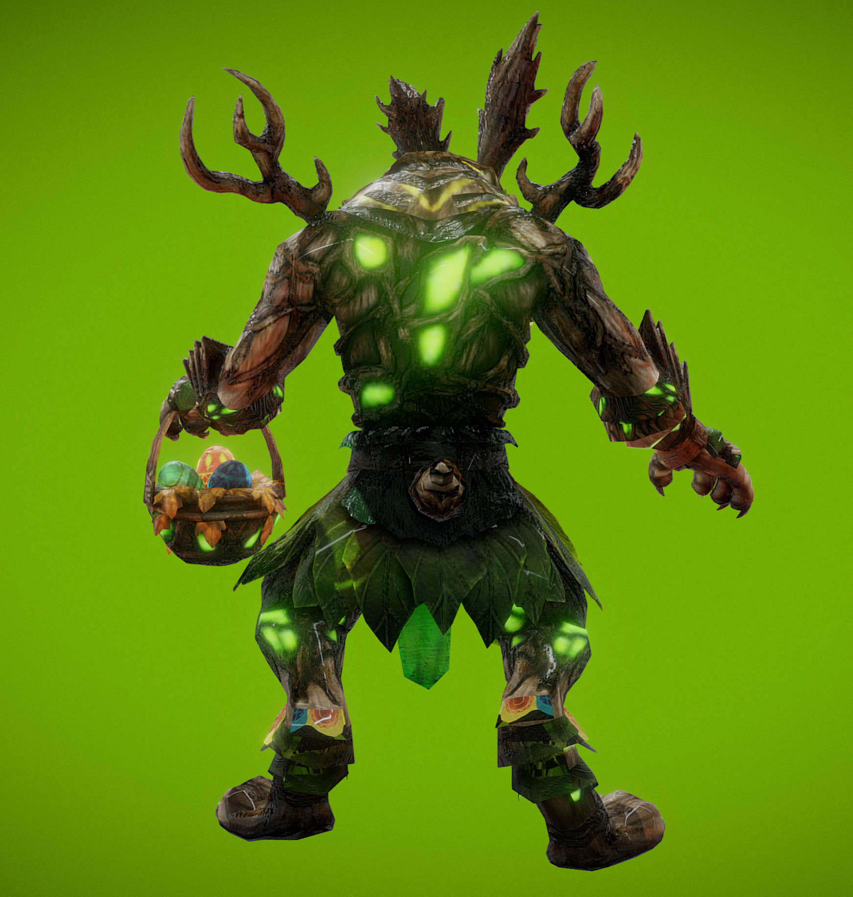 beaster bunny  Low-poly 3D model_1