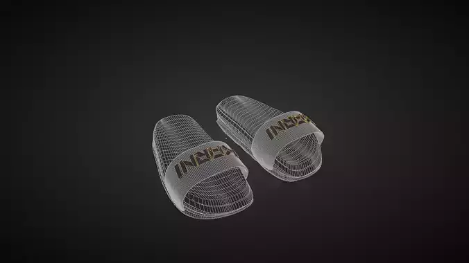 KARNI by Kivonte Slides Shoes 3d model