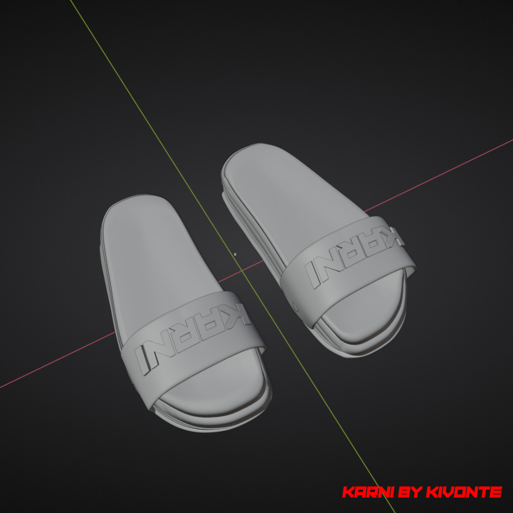 KARNI by Kivonte Slides Shoes 3d model Free 3D model_6