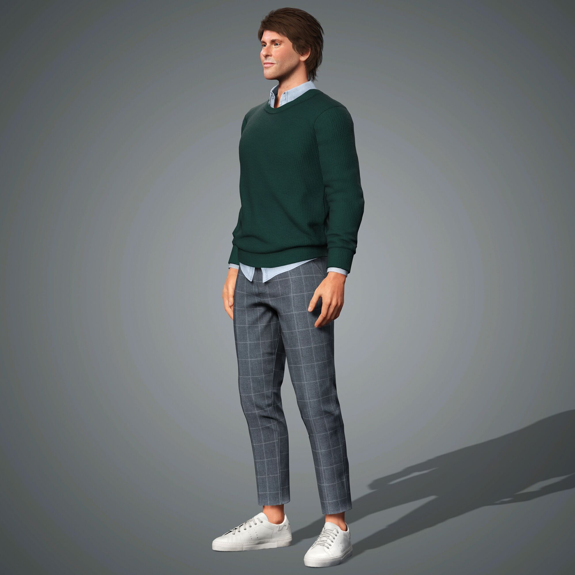 James Marsden Character Low-poly 3D model_7