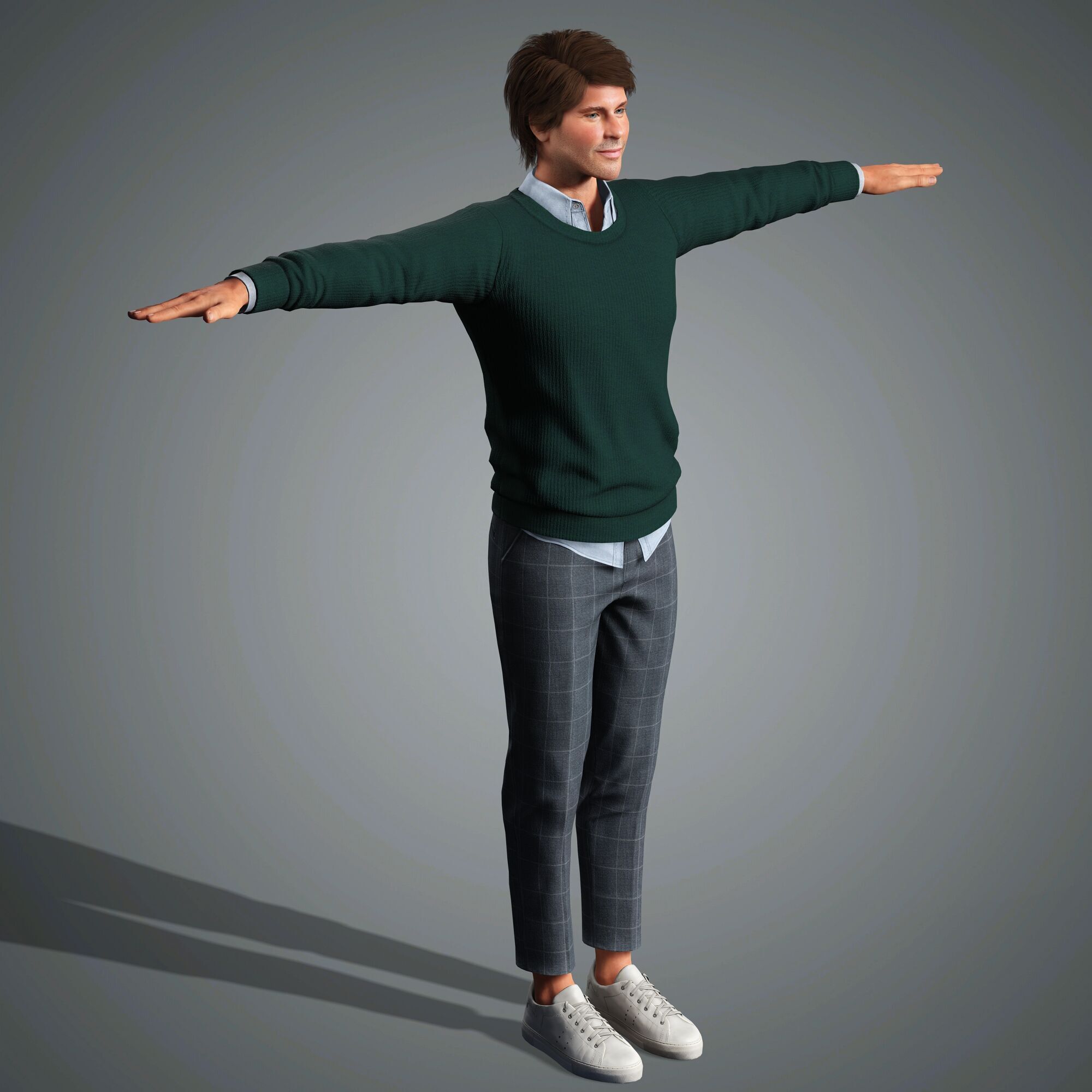 James Marsden Character Low-poly 3D model_19
