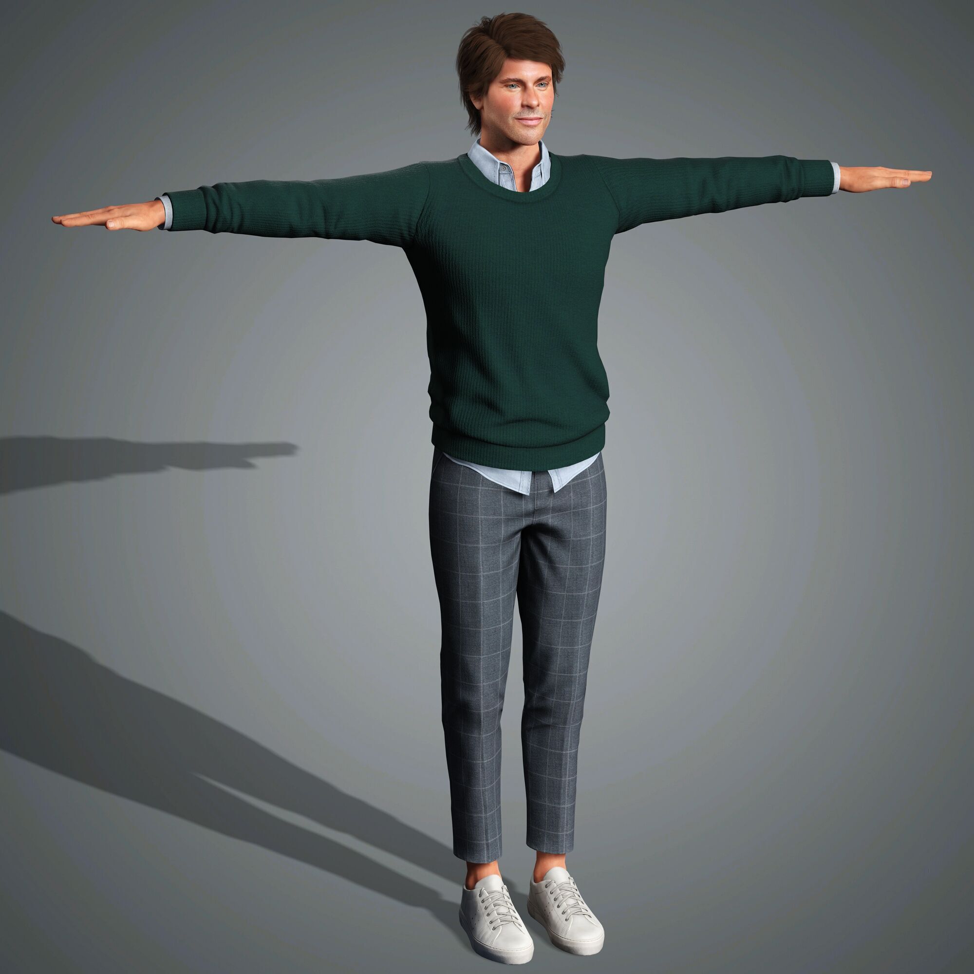 James Marsden Character Low-poly 3D model_21