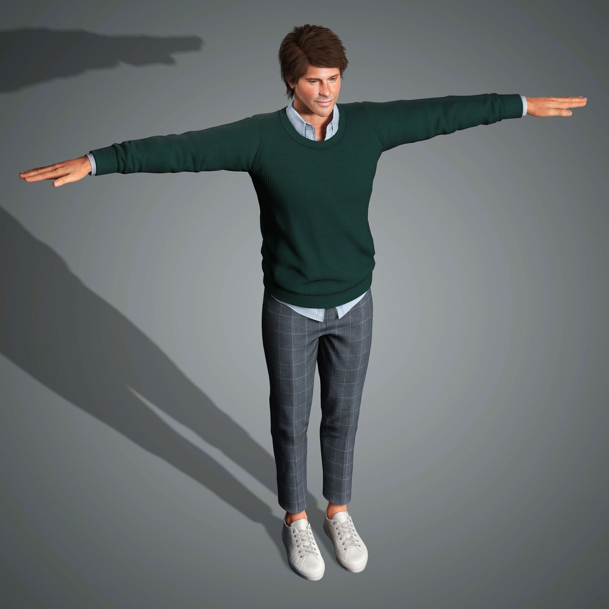 James Marsden Character Low-poly 3D model_20