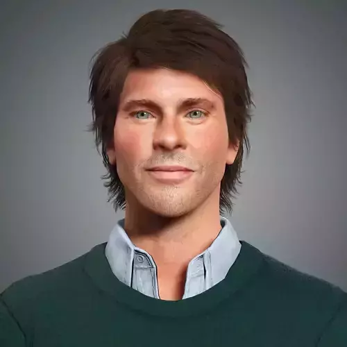 James Marsden Character Low-poly 3D model James Marsden Character Low-poly 3D model