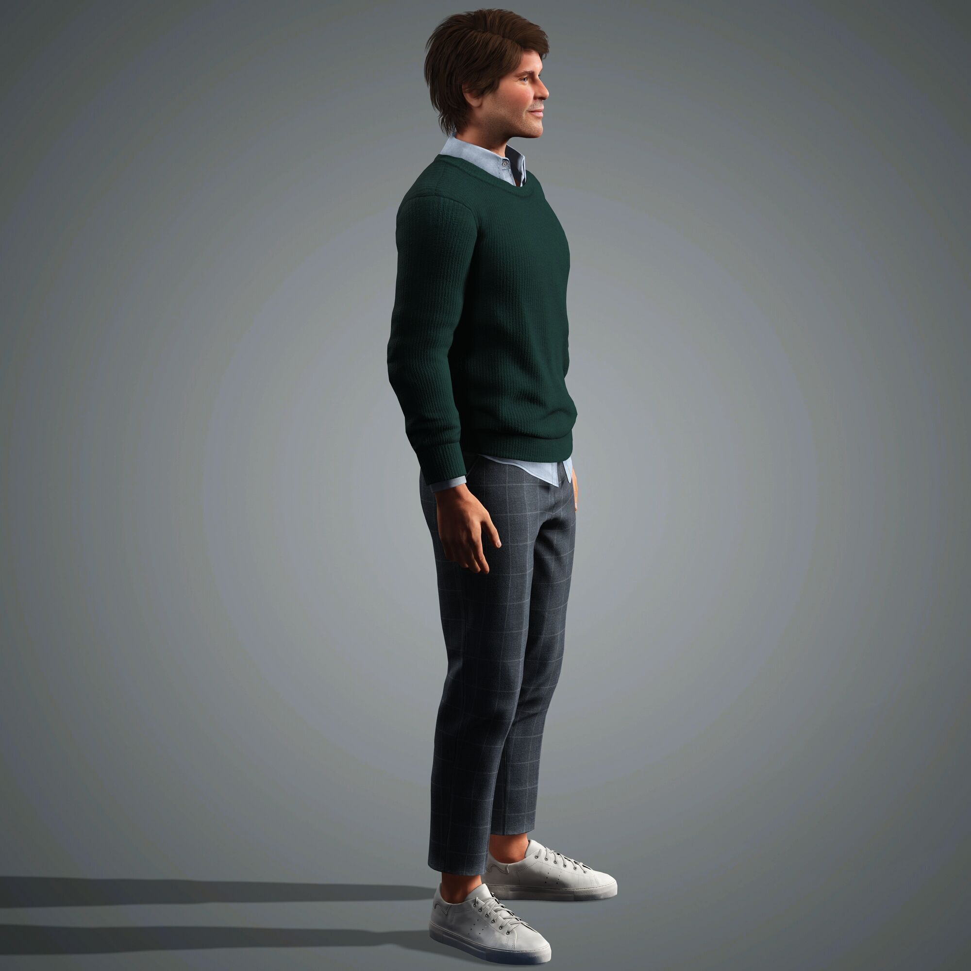 James Marsden Character Low-poly 3D model_8