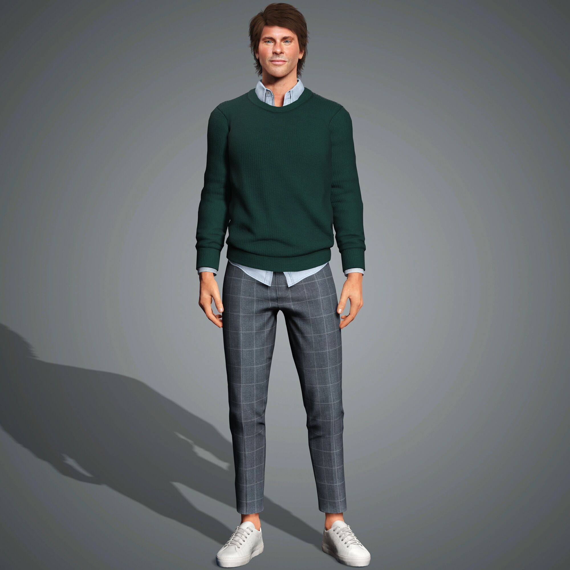 James Marsden Character Low-poly 3D model_9