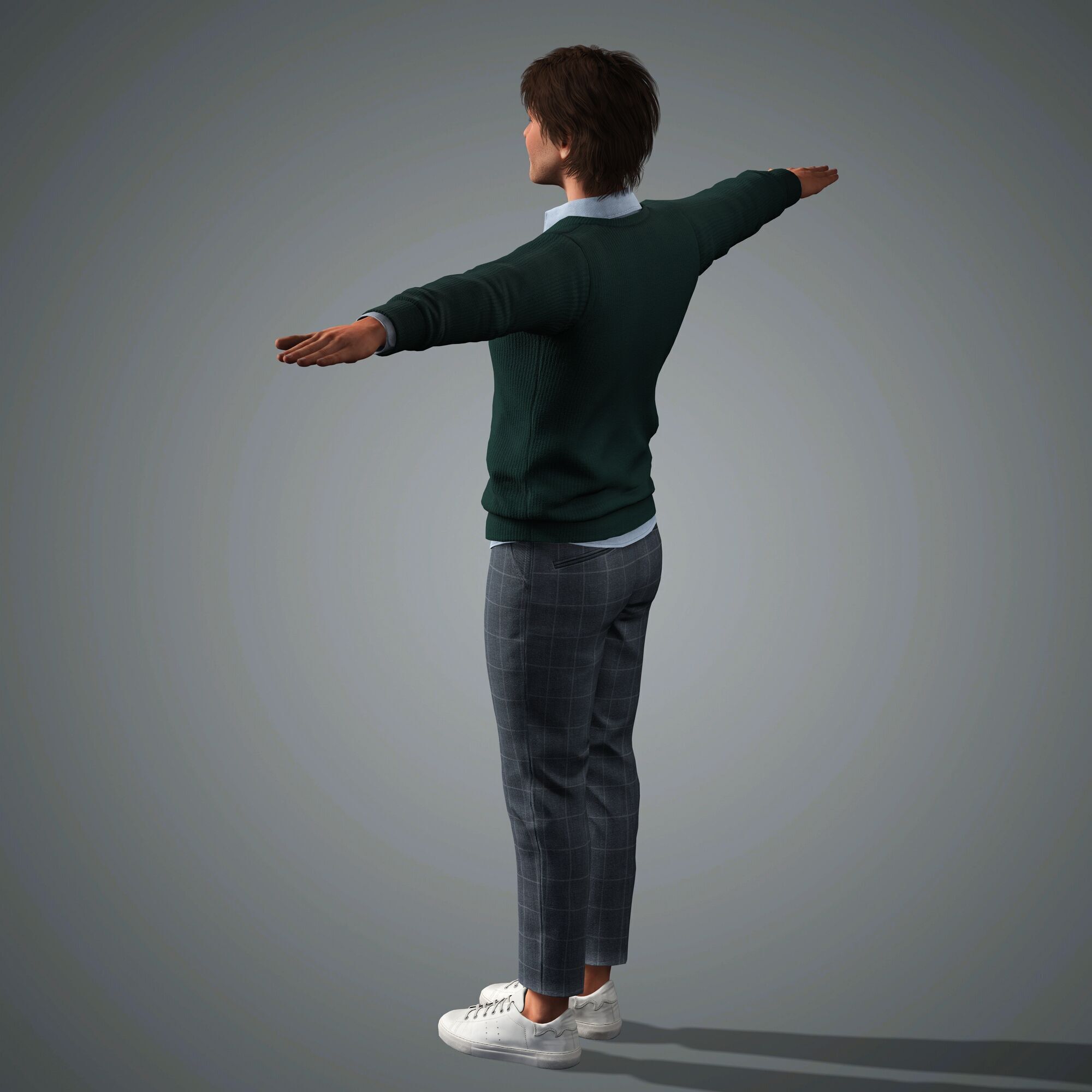 James Marsden Character Low-poly 3D model_16