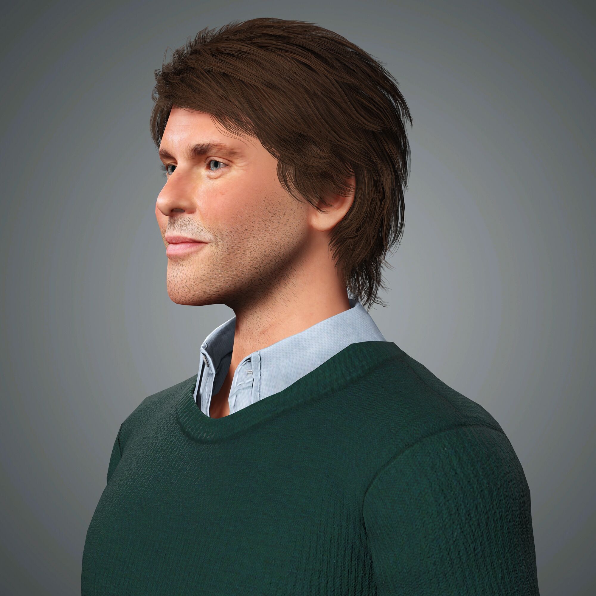 James Marsden Character Low-poly 3D model_2