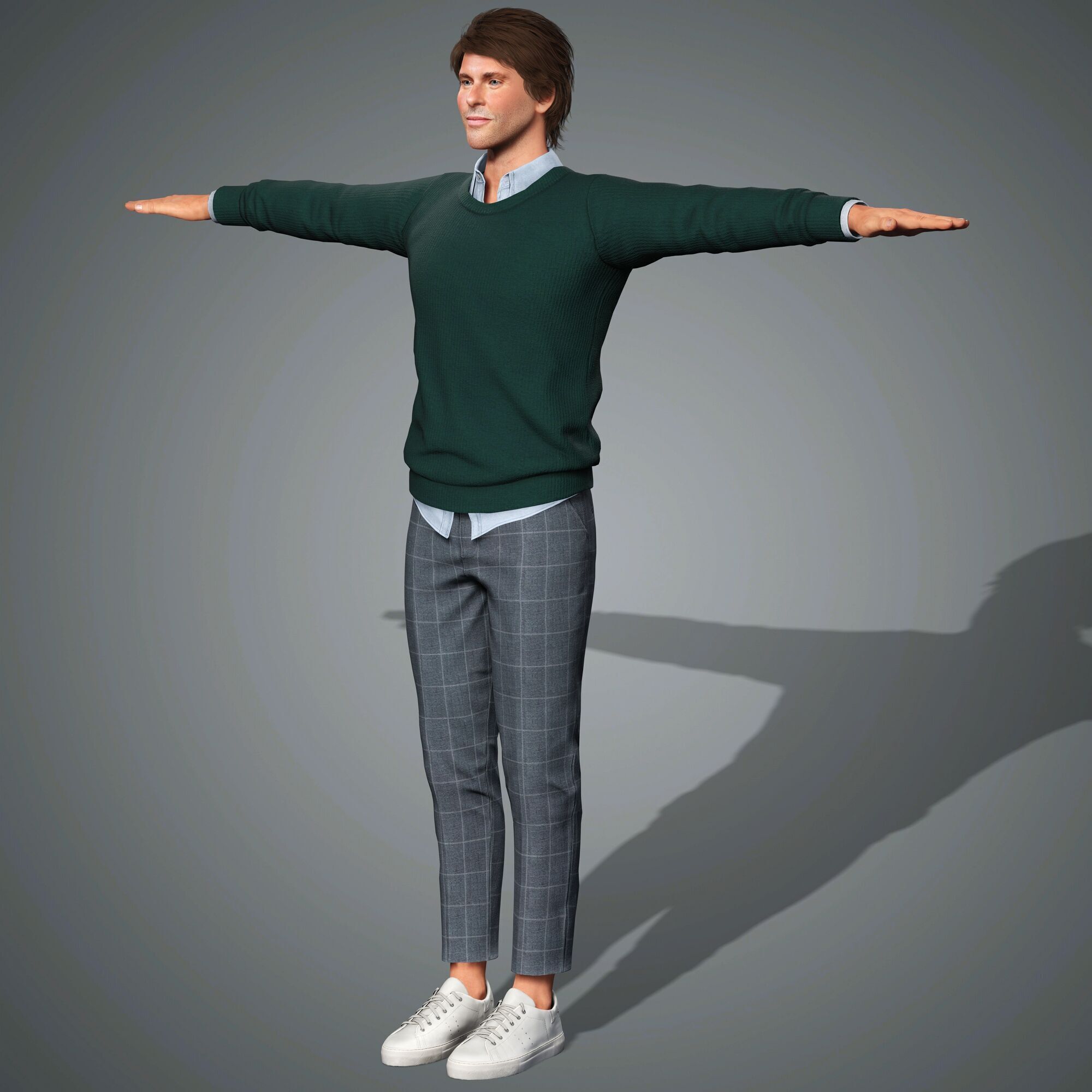 James Marsden Character Low-poly 3D model_15
