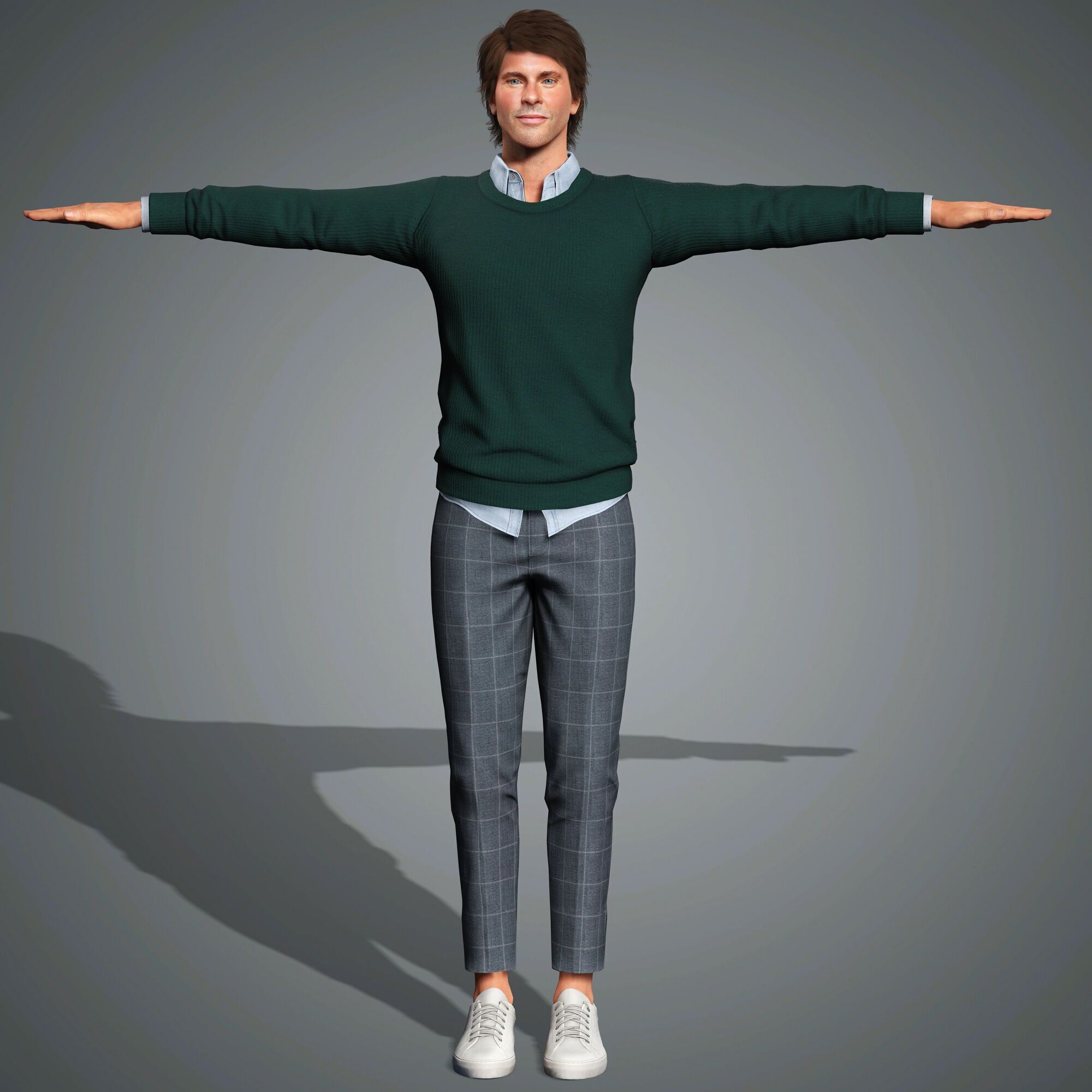 James Marsden Character Low-poly 3D model_14