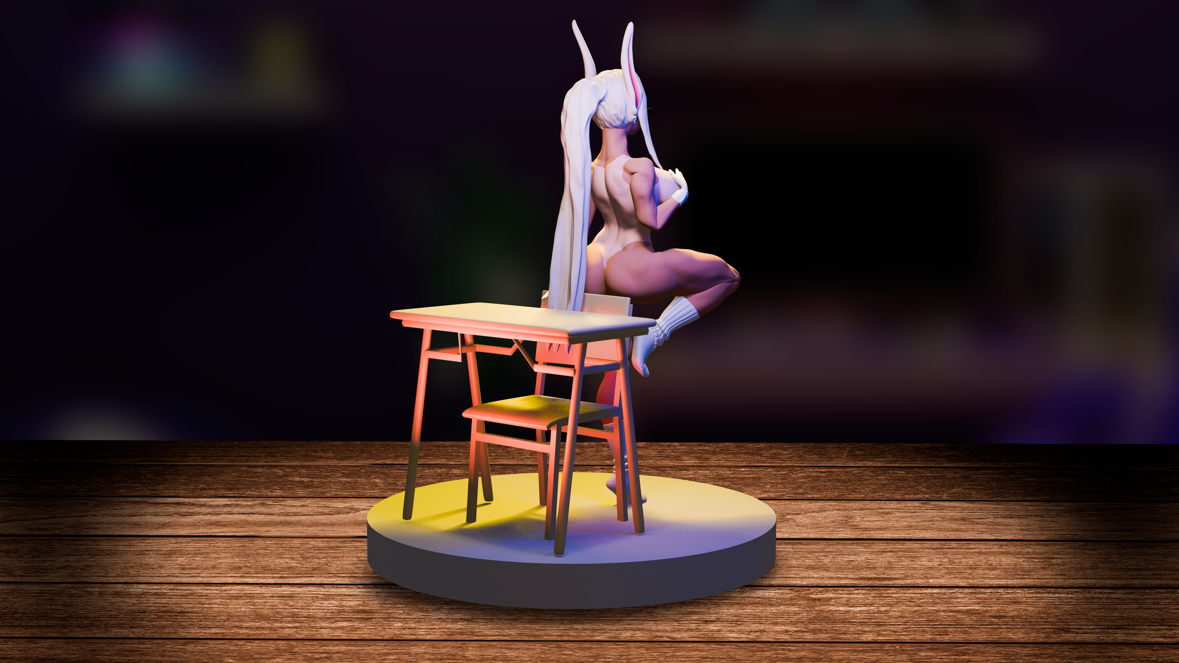 MIRKO-NUDE  My hero academia-Rumi Usagiyama 3D print model_2