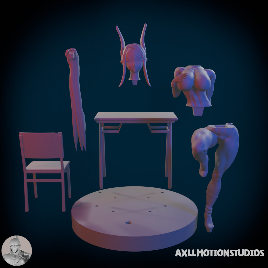  MIRKO-NUDE  My hero academia-Rumi Usagiyama 3D print model_3