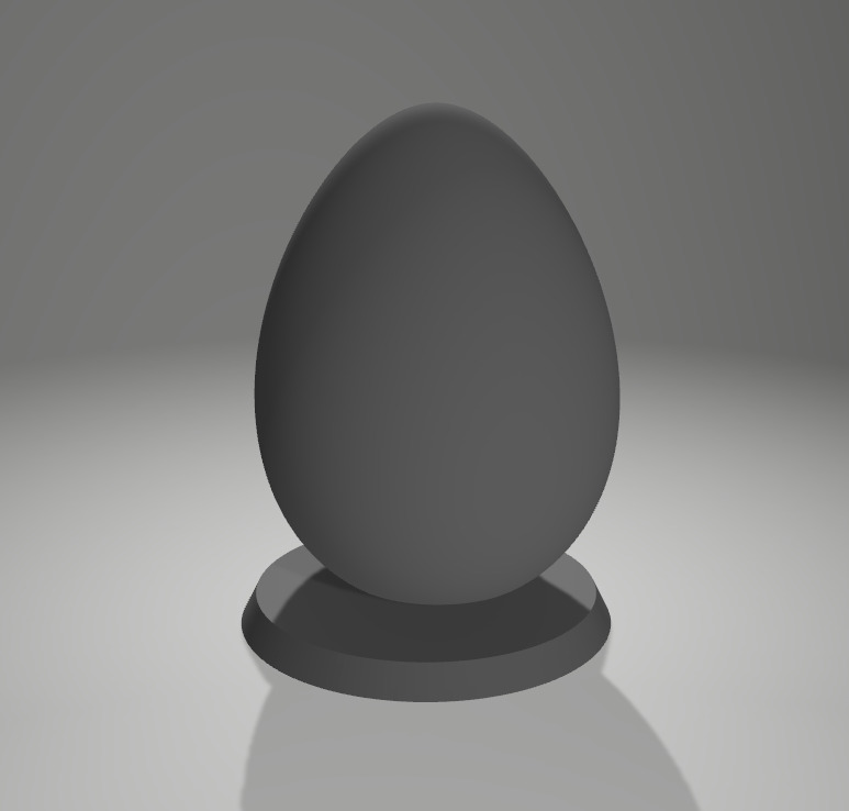 Egg with Baby Rabbit Dragon Hiding 3D print model_6
