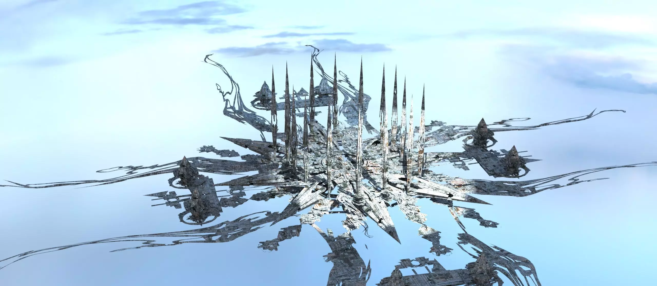 Grand Nile Utopia Temple 1 Low-poly 3D model