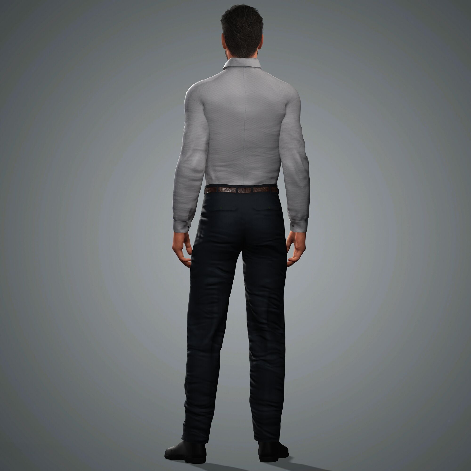 Andrew Lincoln Character Low-poly 3D model_12