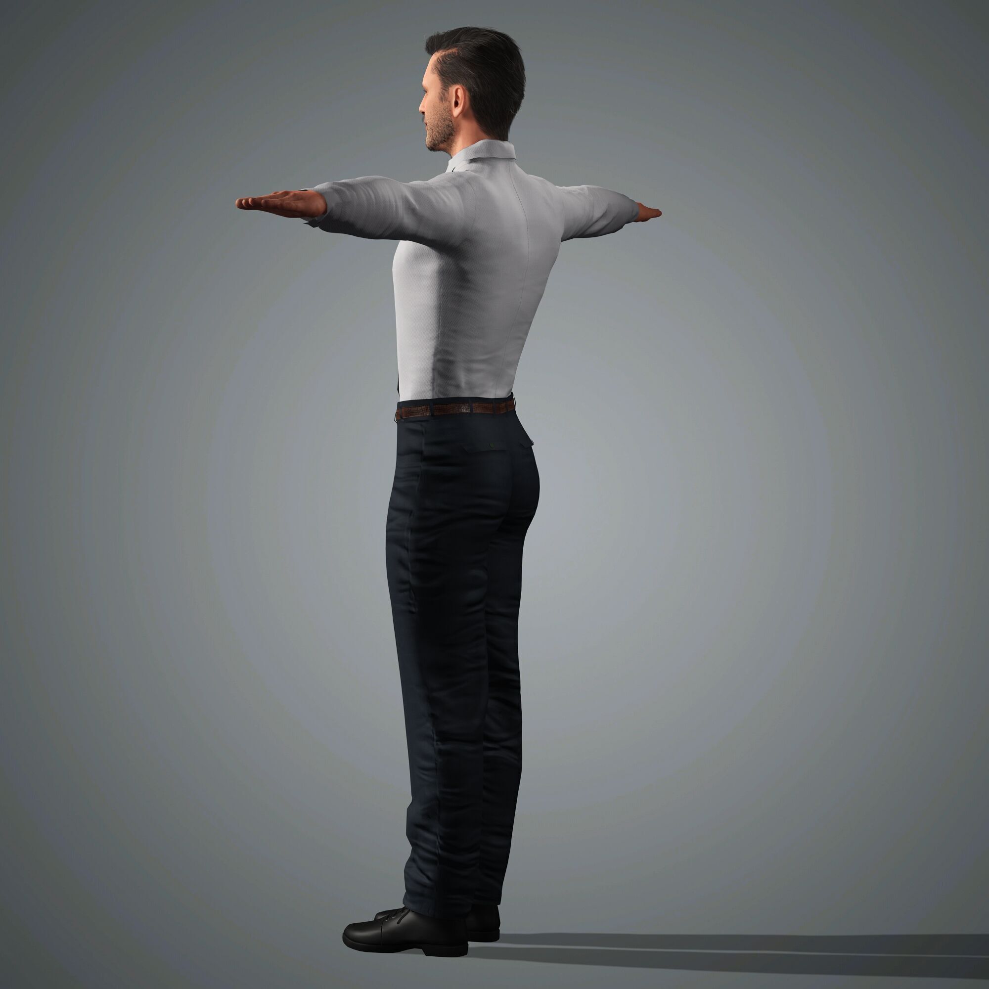 Andrew Lincoln Character Low-poly 3D model_17