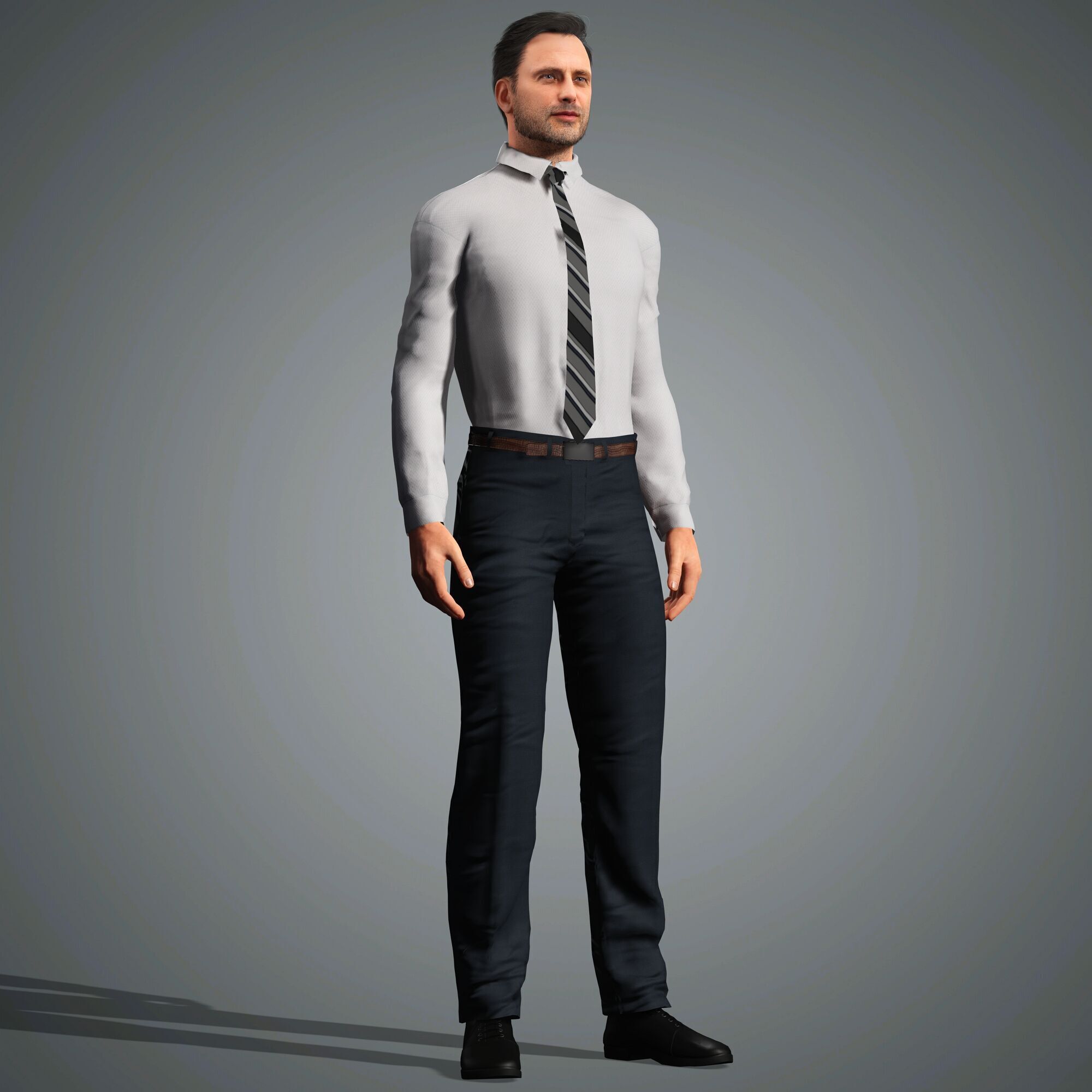 Andrew Lincoln Character Low-poly 3D model_14