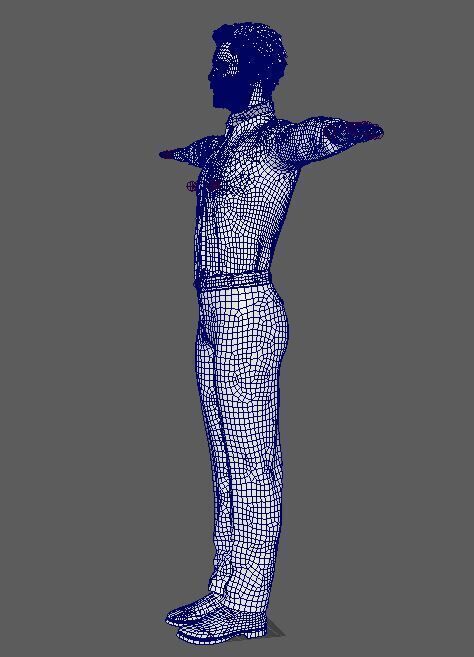 Andrew Lincoln Character Low-poly 3D model_24