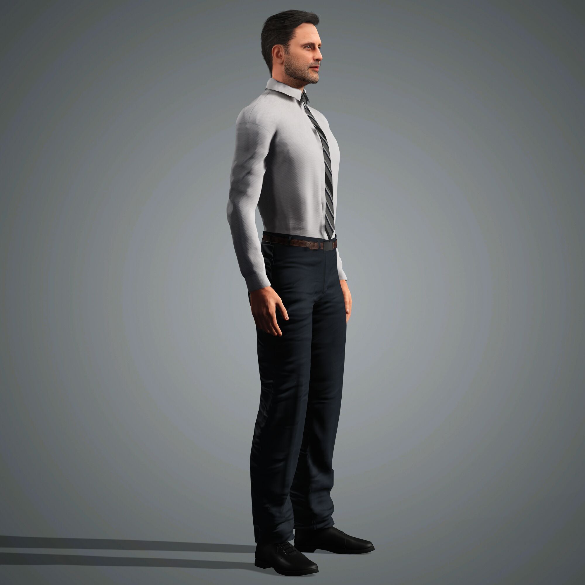 Andrew Lincoln Character Low-poly 3D model_13