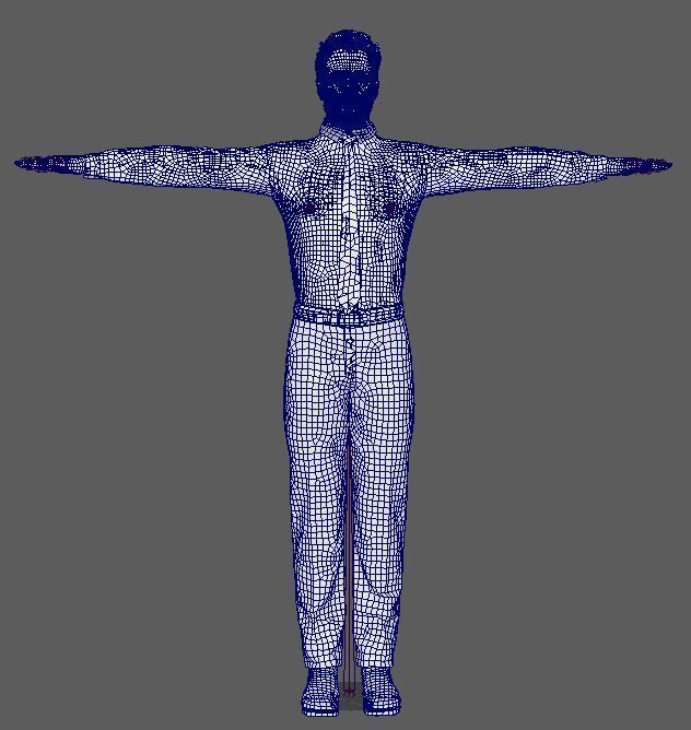 Andrew Lincoln Character Low-poly 3D model_23