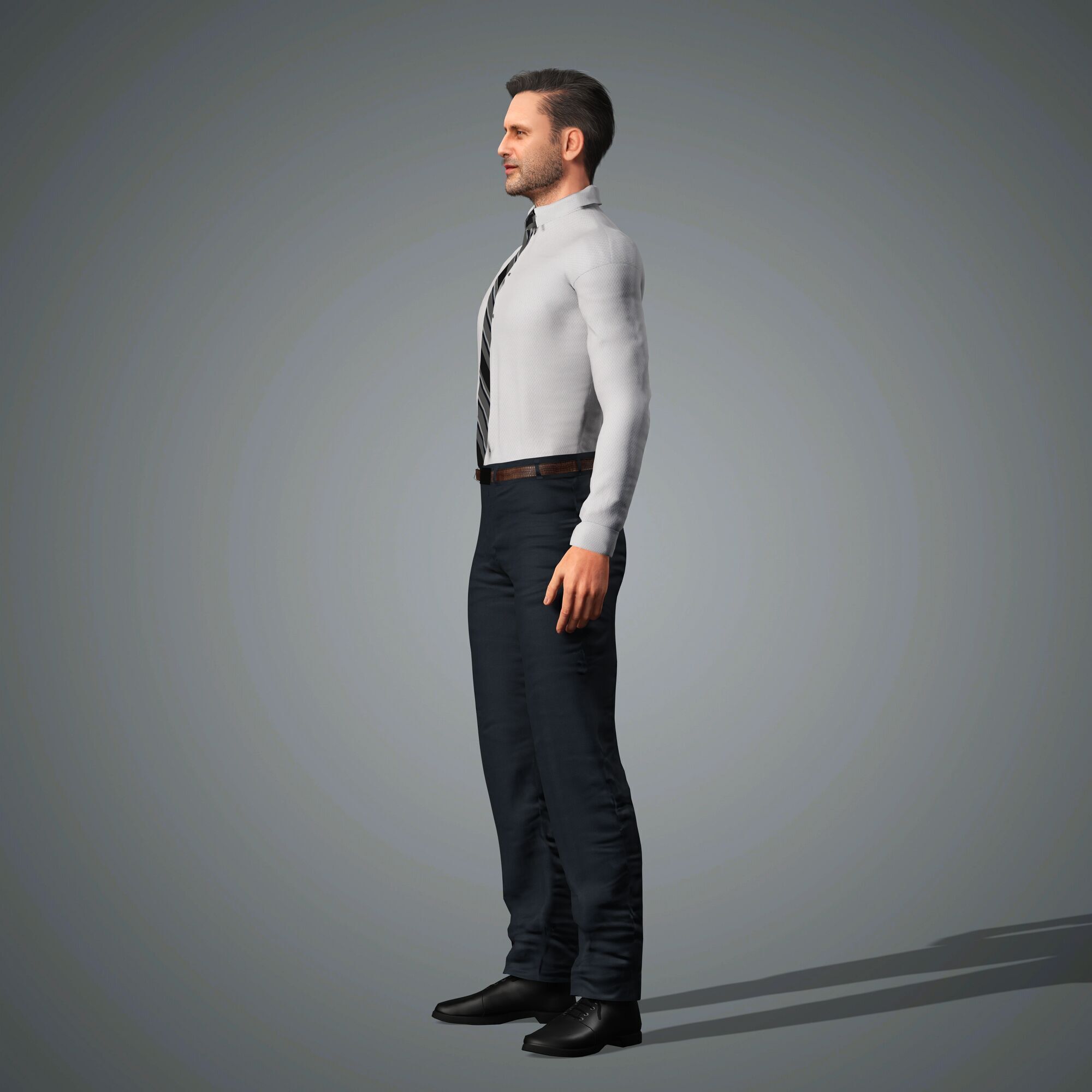 Andrew Lincoln Character Low-poly 3D model_10