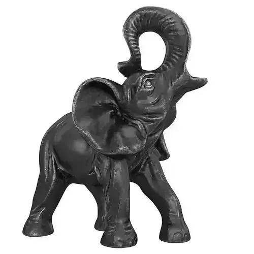 Metal Elephant Figurine