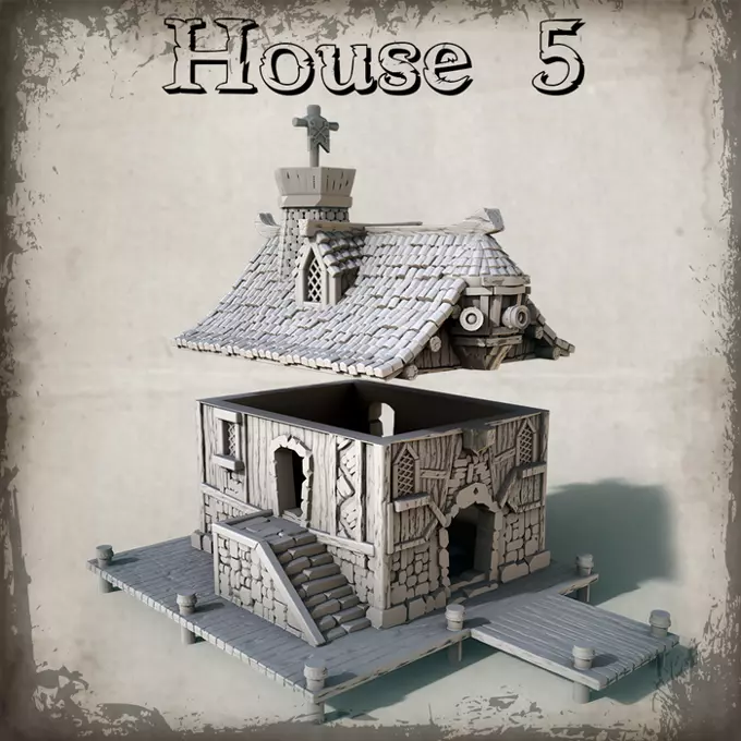 Pirate House 3D print model