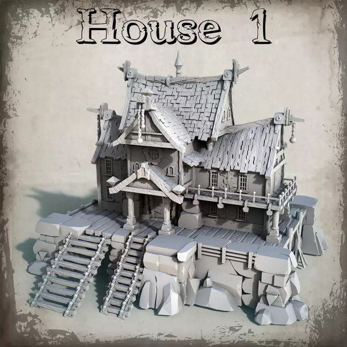 Pirate House 3D print model