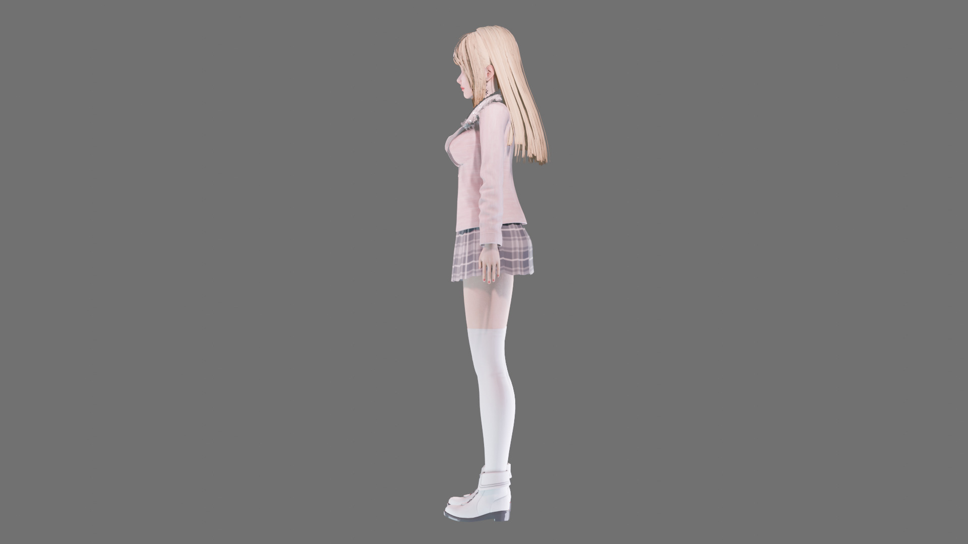 Casual clothes 0019 - Rig -Unreal - Unity - Blender - Animated Low-poly 3D model_20