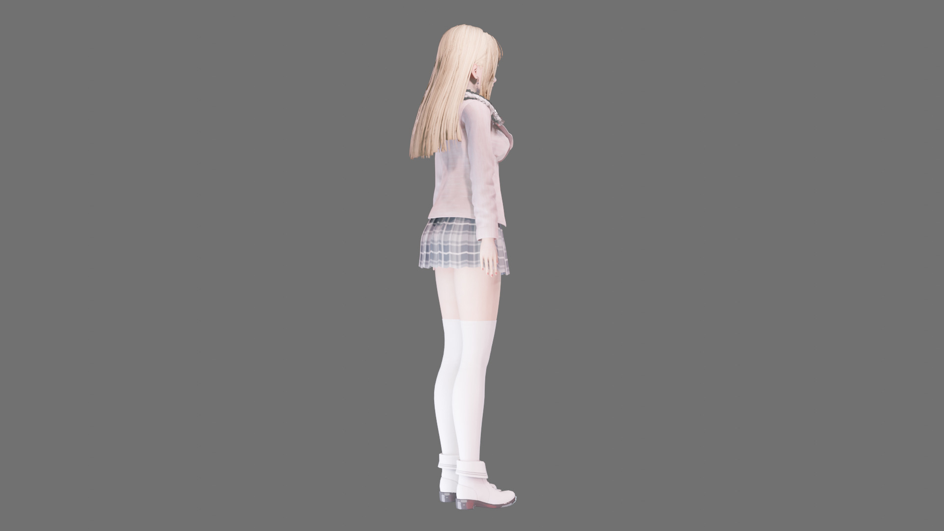 Casual clothes 0019 - Rig -Unreal - Unity - Blender - Animated Low-poly 3D model_35