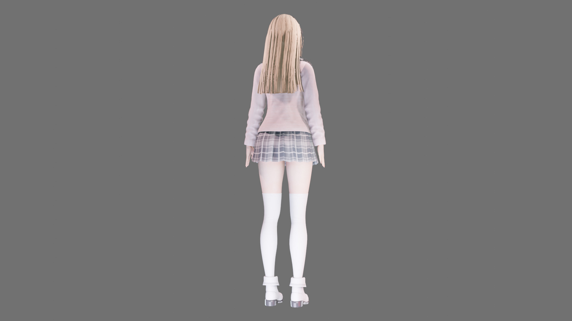 Casual clothes 0019 - Rig -Unreal - Unity - Blender - Animated Low-poly 3D model_30