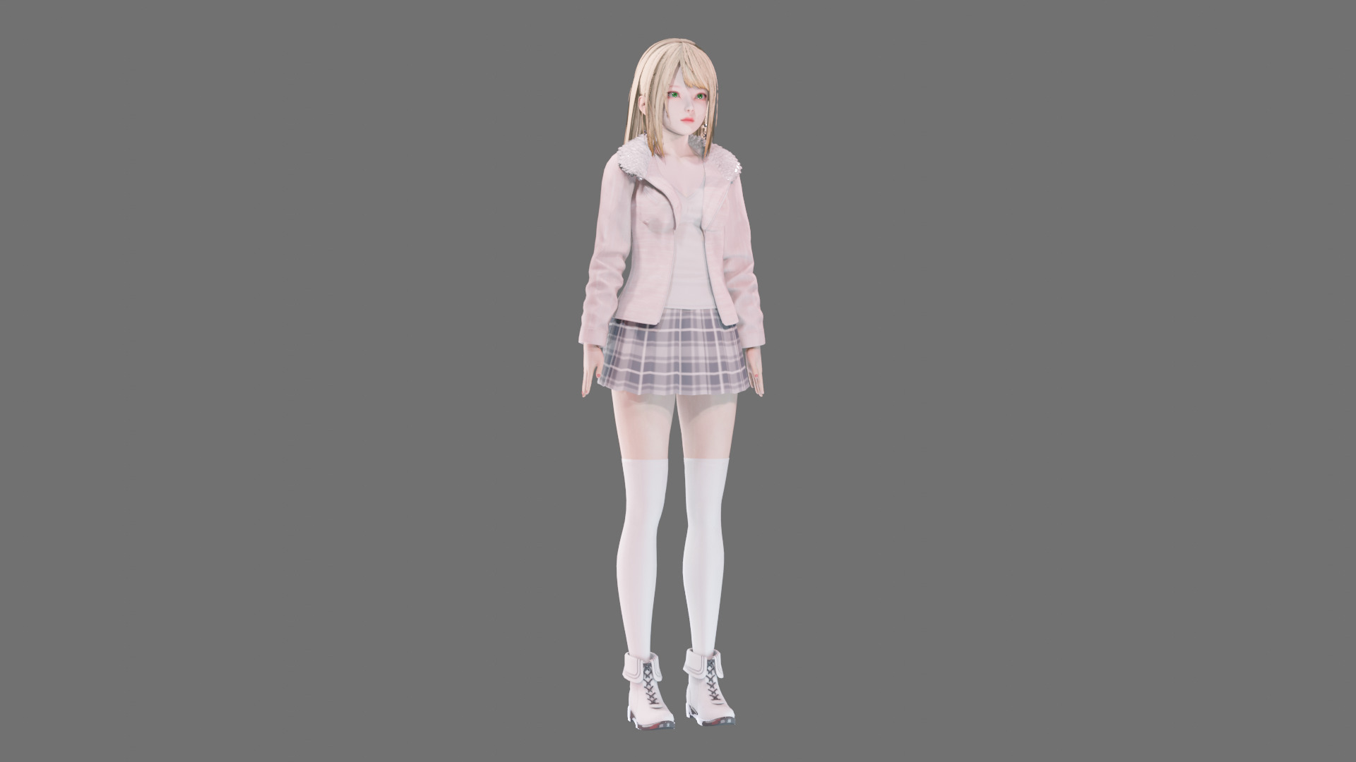 Casual clothes 0019 - Rig -Unreal - Unity - Blender - Animated Low-poly 3D model_44