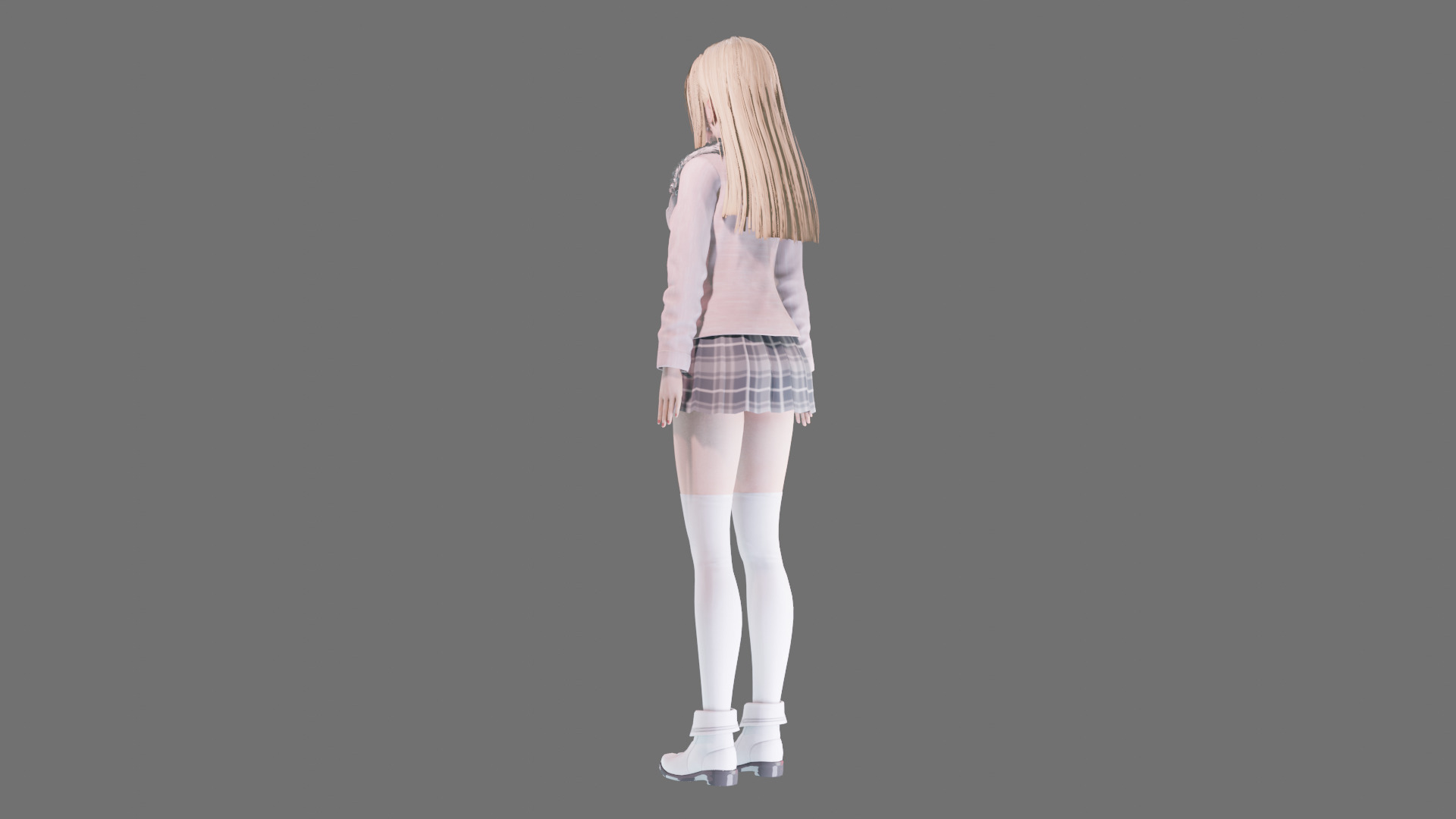 Casual clothes 0019 - Rig -Unreal - Unity - Blender - Animated Low-poly 3D model_24