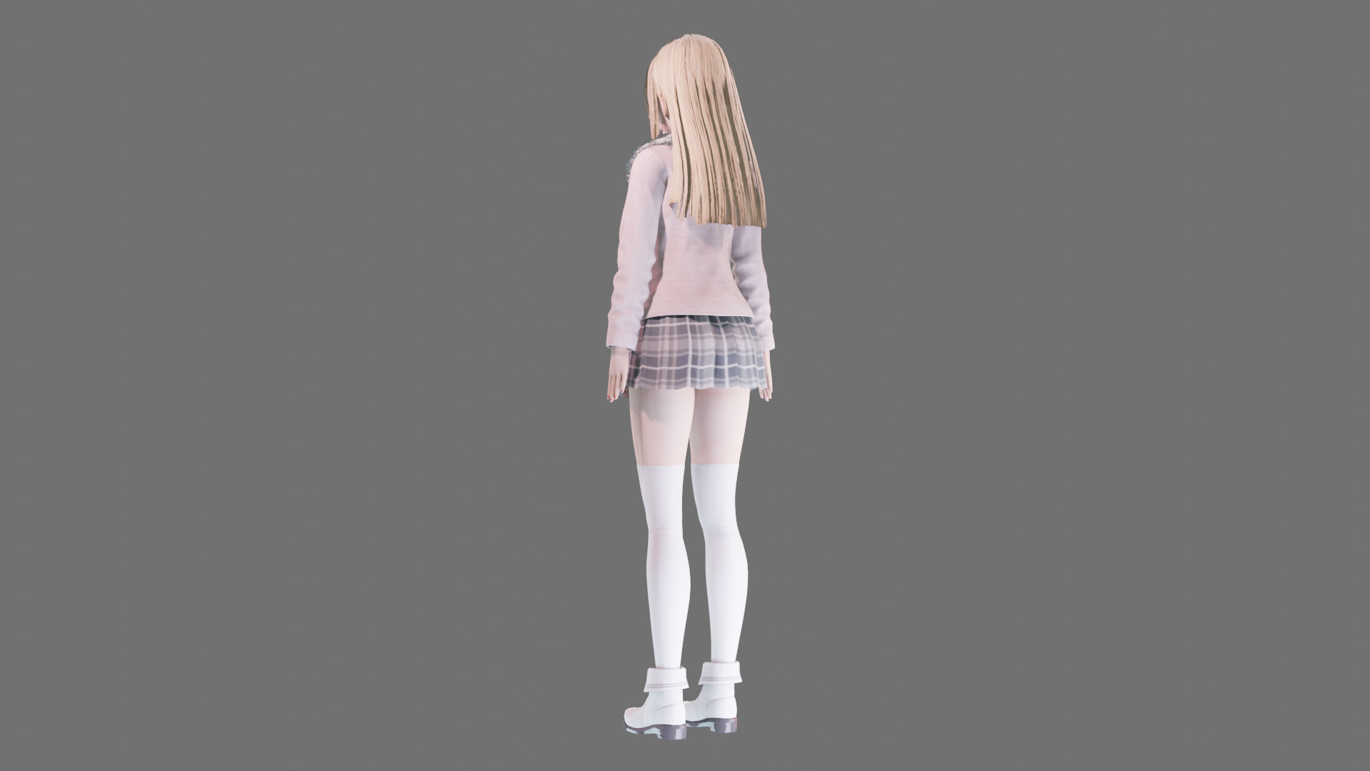Casual clothes 0019 - Rig -Unreal - Unity - Blender - Animated Low-poly 3D model_25