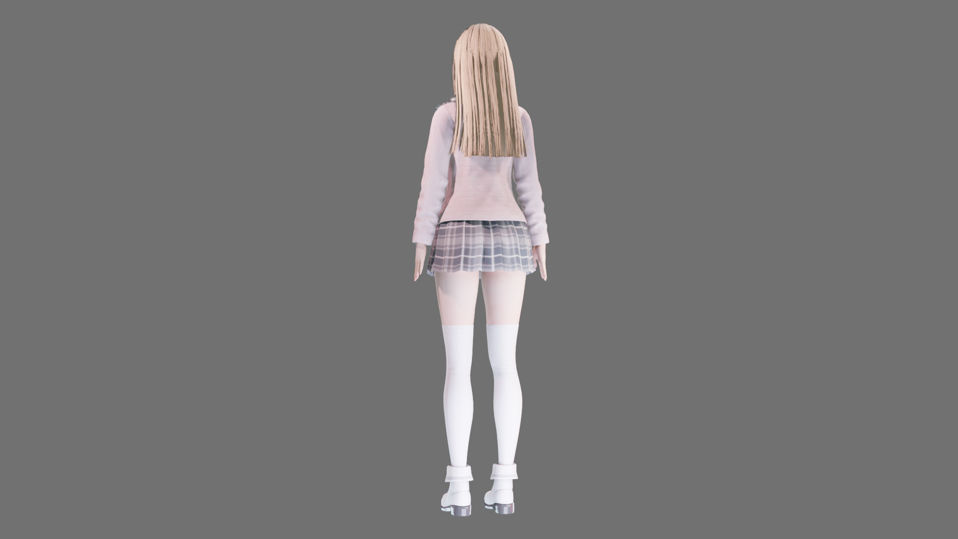 Casual clothes 0019 - Rig -Unreal - Unity - Blender - Animated Low-poly 3D model_27