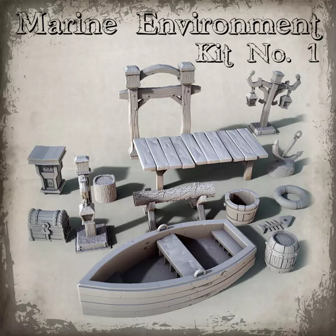 Pirate interior 3D print model