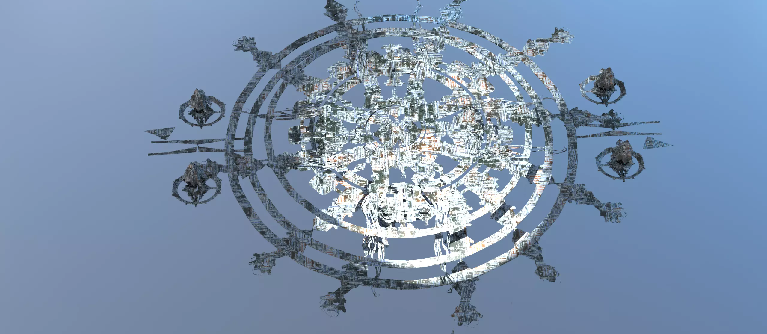 Grand Nile Utopia Temple city 2 Low-poly 3D model