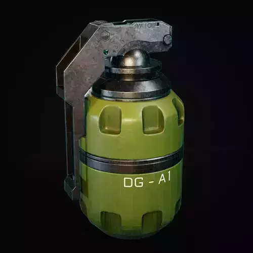 Future Grenade Low-poly 3D model