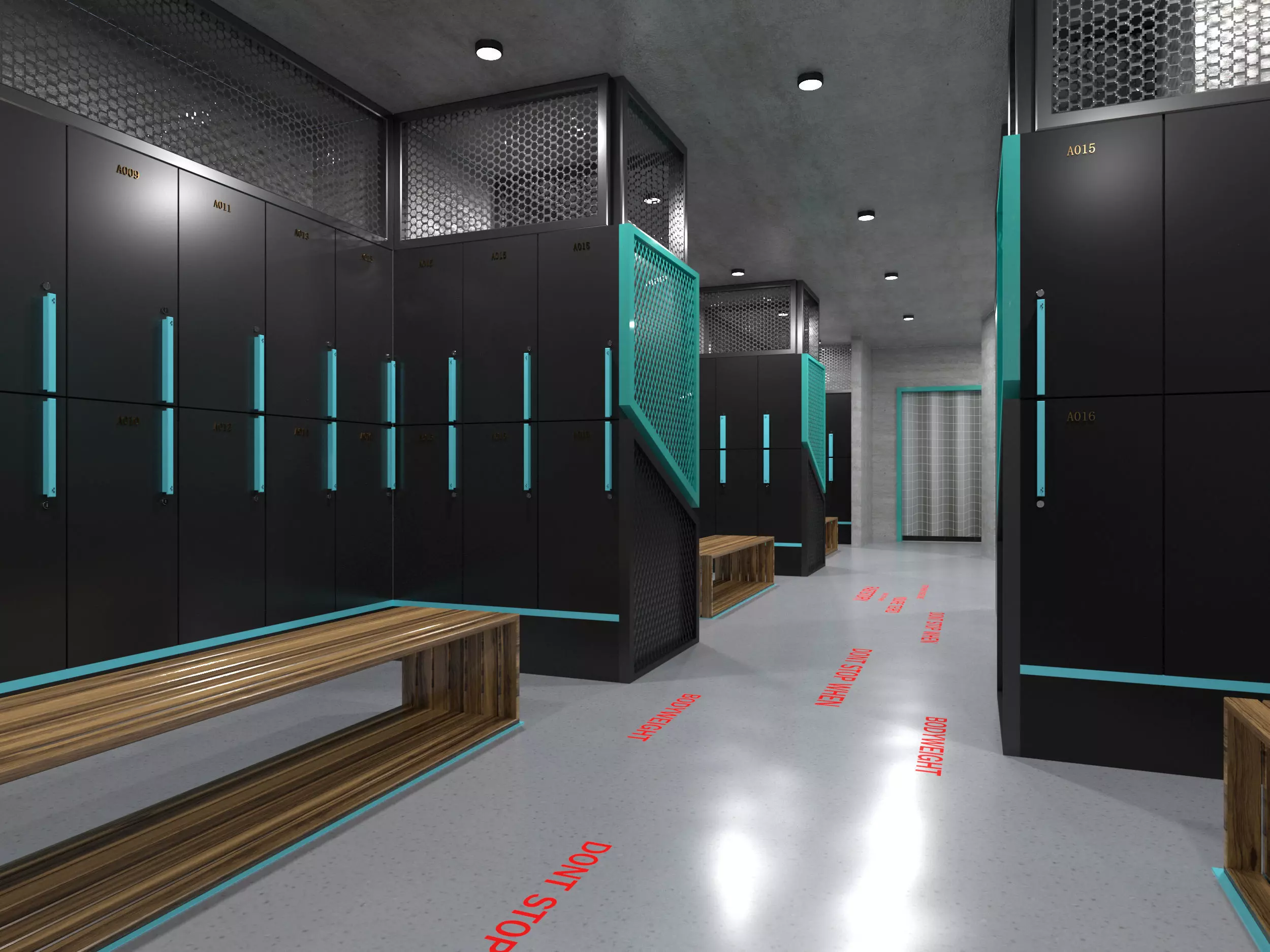 Locker Room 3D model