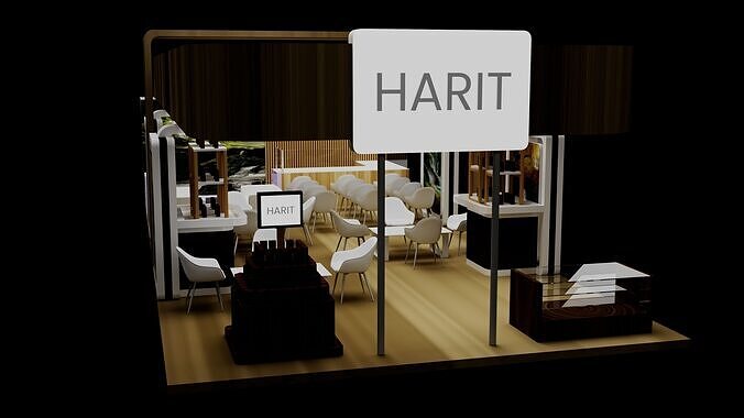 3D Exhibition Stand 3D model