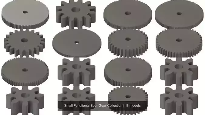 Small Functional Spur Gear Collection 