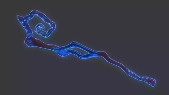 LOWPOLY MAGIC WOODEN STICK