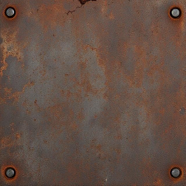 Rusty Basic Lock Low-poly 3D model_7