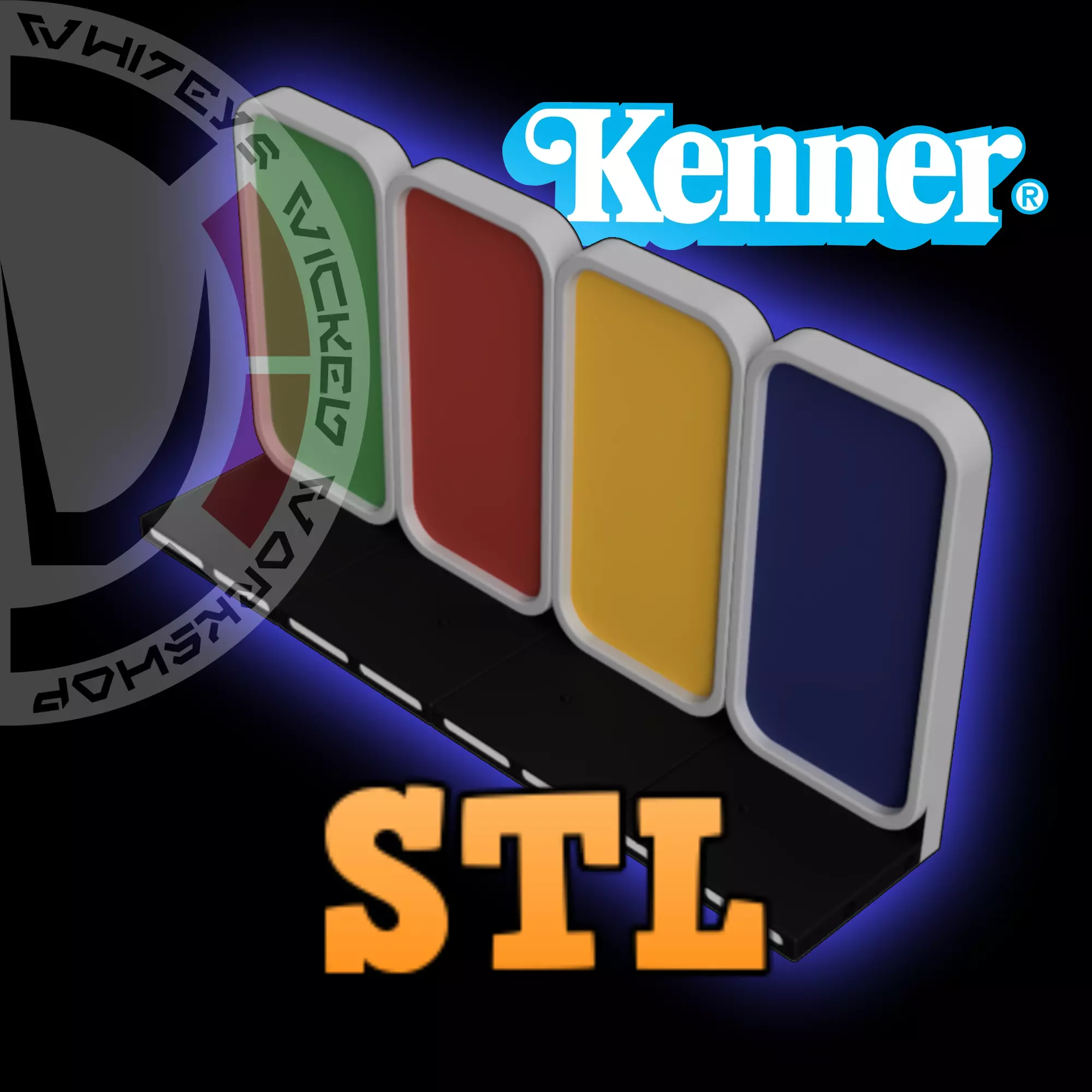 Star Wars Kenner Action Figure Display Stands 3D print model