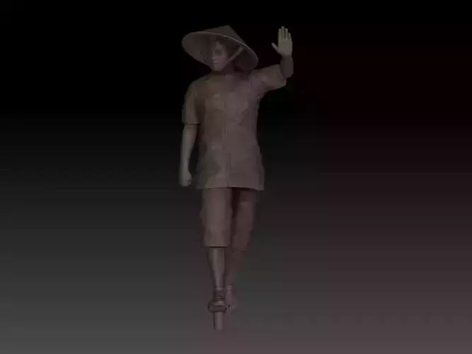 VIETNAM VIETCONG v18 3D print model
