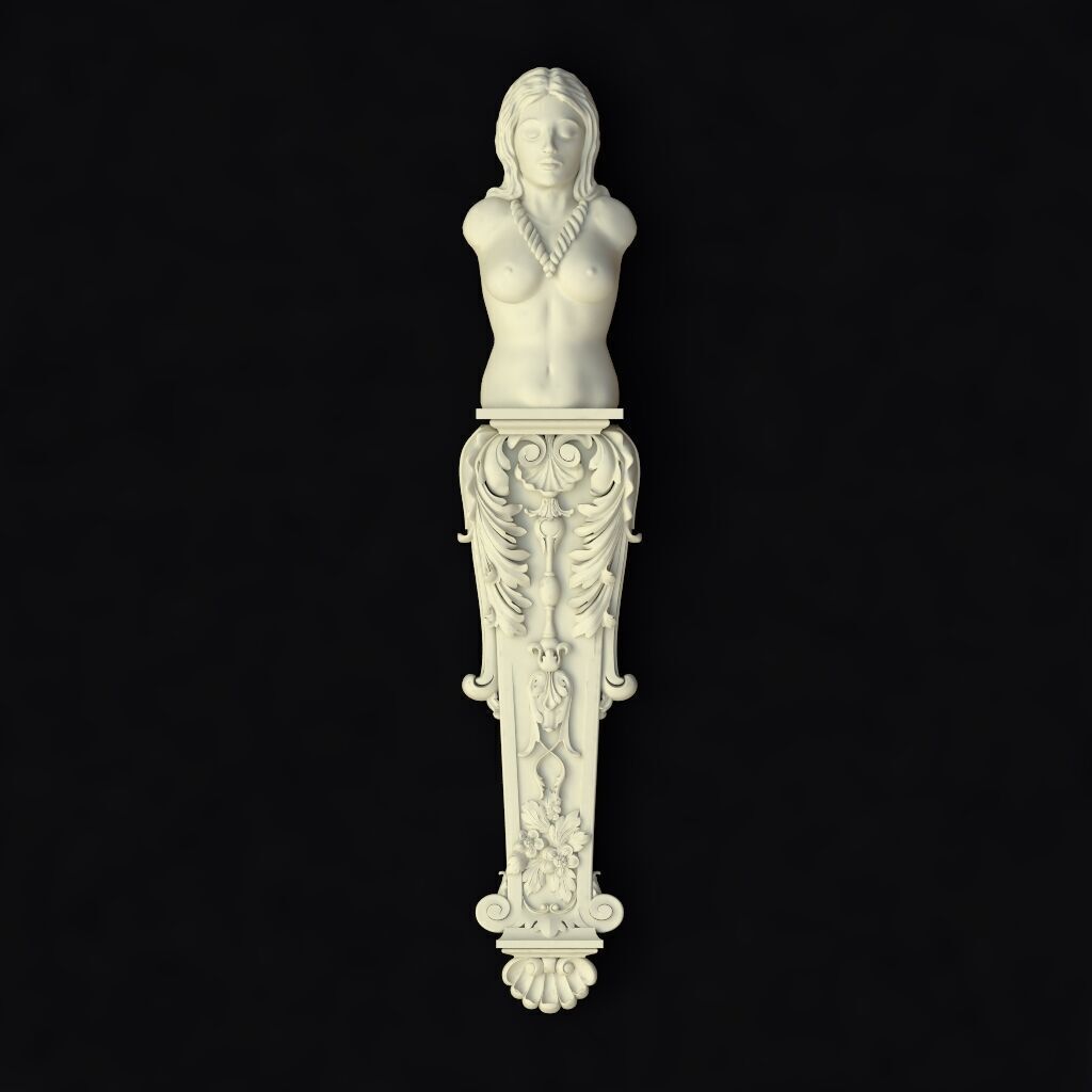 Decor carved 3D model_1