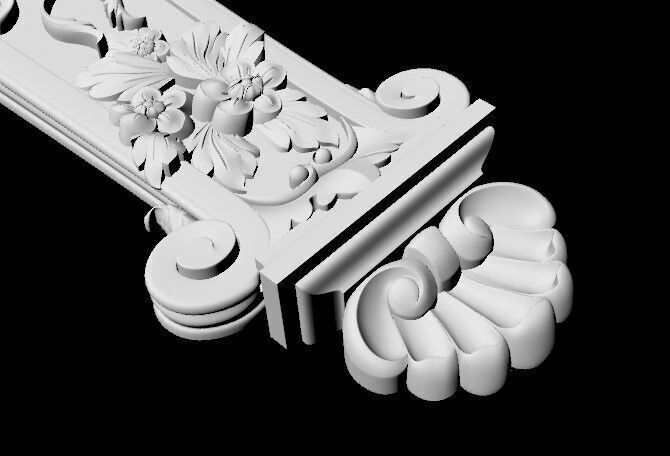 Decor carved 3D model_5