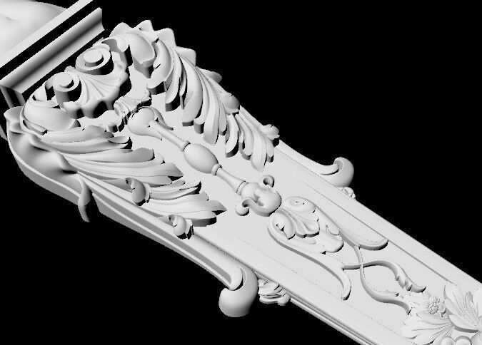 Decor carved 3D model_4